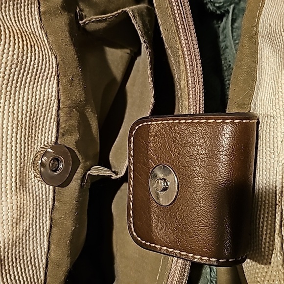 Relic coated canvas wood handle bag very good condition - Picture 7 of 9